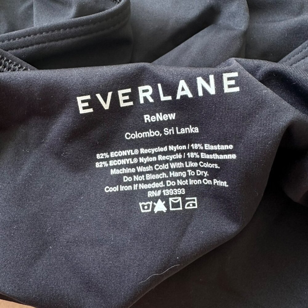 Everlane The Square-Neck One-Piece Black Swimsuit Size Small NWT - Picture 10 of 10